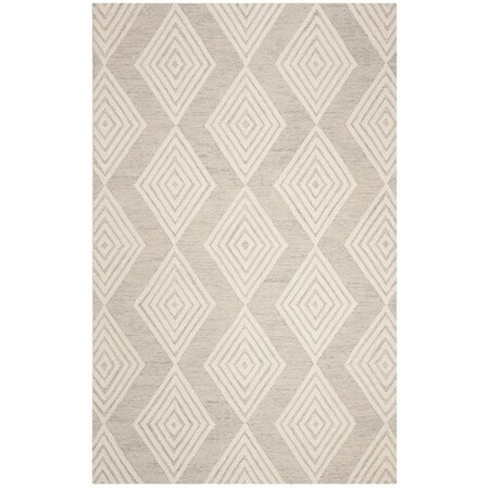 Safavieh 6 x 6 ft. Contemporary Blossom Hand Tufted Area RugSilver & Ivory BLM111G-6R